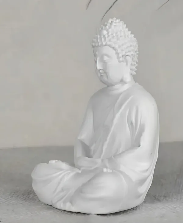 White_Resin_Premium_&_Elegant_Buddha_Statue