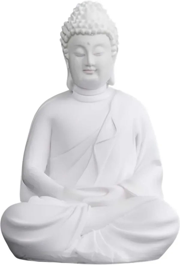 White_Resin_Premium_&_Elegant_Buddha_Statue