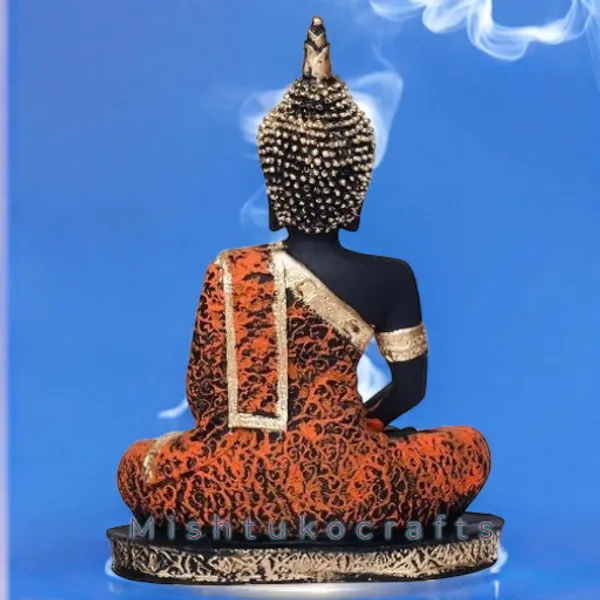 Orange_Resin_Premium_&_Elegant_Buddha_Statue