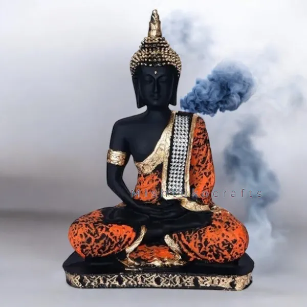 Orange_Resin_Premium_&_Elegant_Buddha_Statue