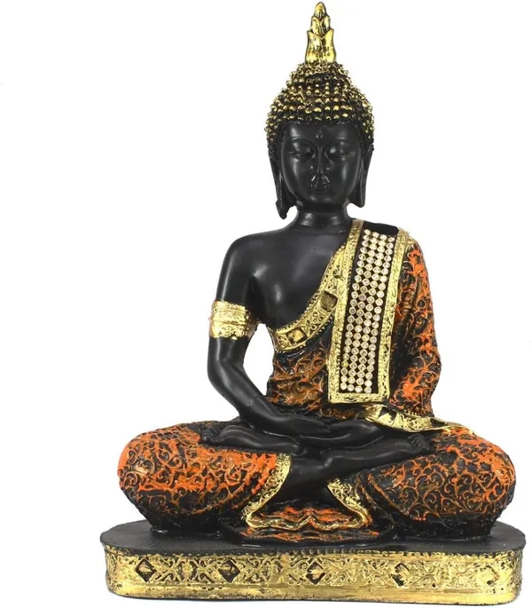 Orange_Resin_Premium_&_Elegant_Buddha_Statue