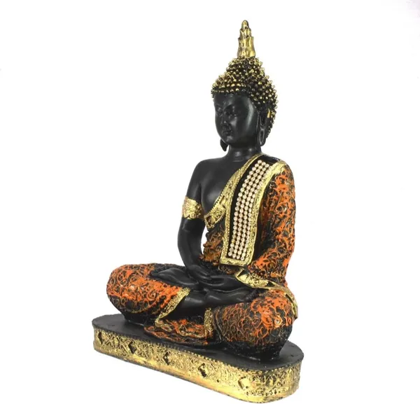 Orange_Resin_Premium_&_Elegant_Buddha_Statue