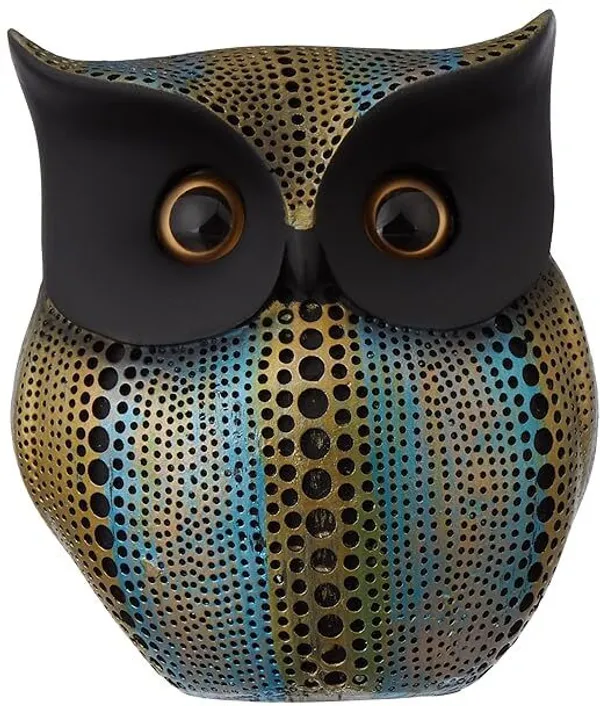 Gold_&_Light_Blue_Resin_Premium_&_Elegant_Handicraft_&_Artifact_Showpiece