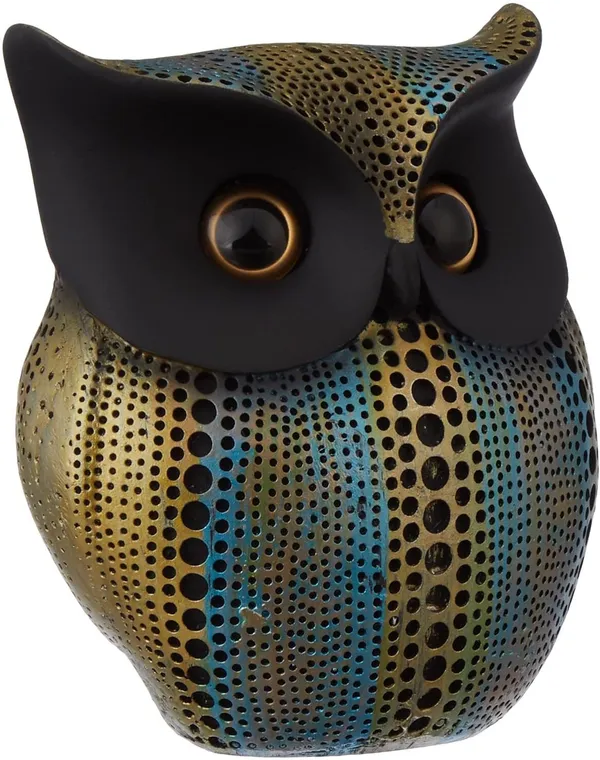 Gold_&_Light_Blue_Resin_Premium_&_Elegant_Handicraft_&_Artifact_Showpiece