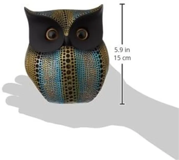 Gold_&_Light_Blue_Resin_Premium_&_Elegant_Handicraft_&_Artifact_Showpiece