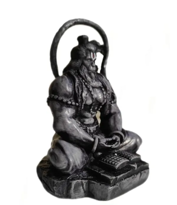 Silver_Resin_Premium_&_Elegant_Hanuman_Statue