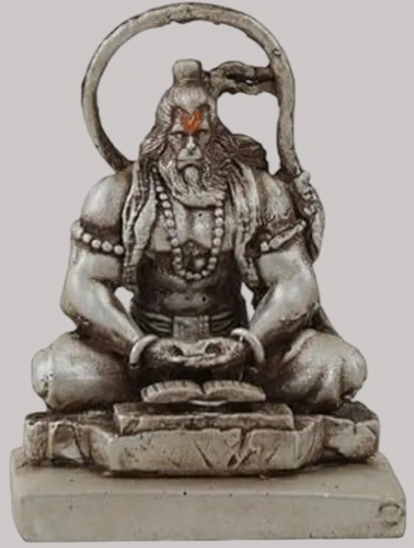 Silver_Resin_Premium_&_Elegant_Hanuman_Statue