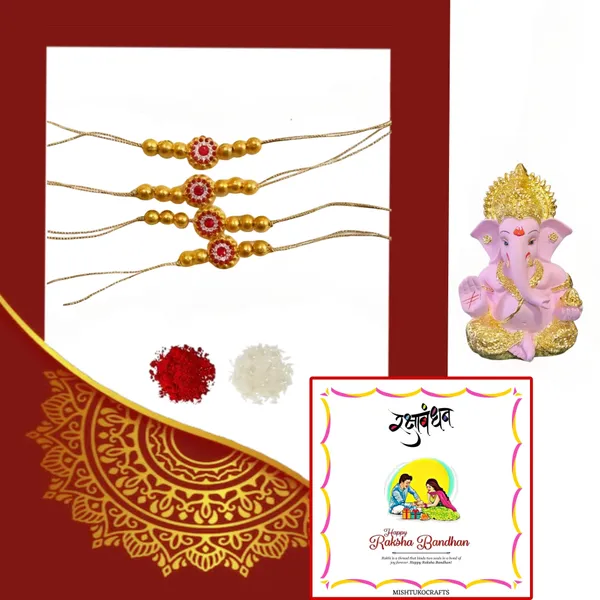 Pink_Assorted_Premium_&_Elegant_Rakhi_&_Showpiece_(Pack_Of_4)