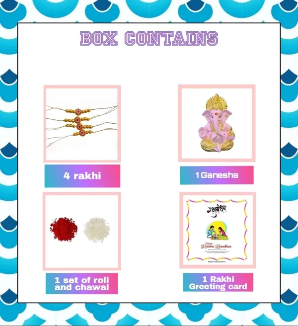 Pink_Assorted_Premium_&_Elegant_Rakhi_&_Showpiece_(Pack_Of_4)
