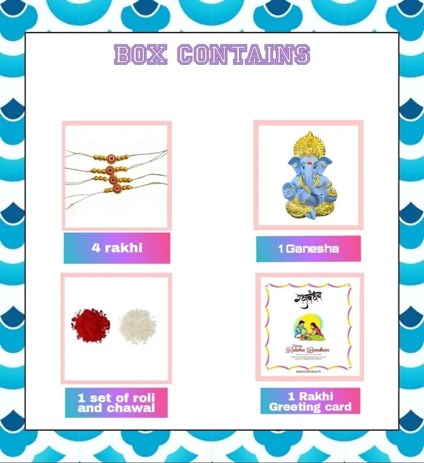 Sky_Blue_Assorted_Premium_&_Elegant_Rakhi_&_Showpiece_(Pack_Of_4)