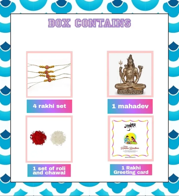 Bronze_Assorted_Premium_&_Elegant_Rakhi_&_Showpiece_(Pack_Of_4)