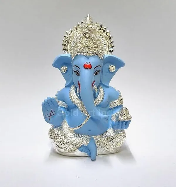 Light_Blue_Resin_Premium_&_Elegant_Ganesha_Statue