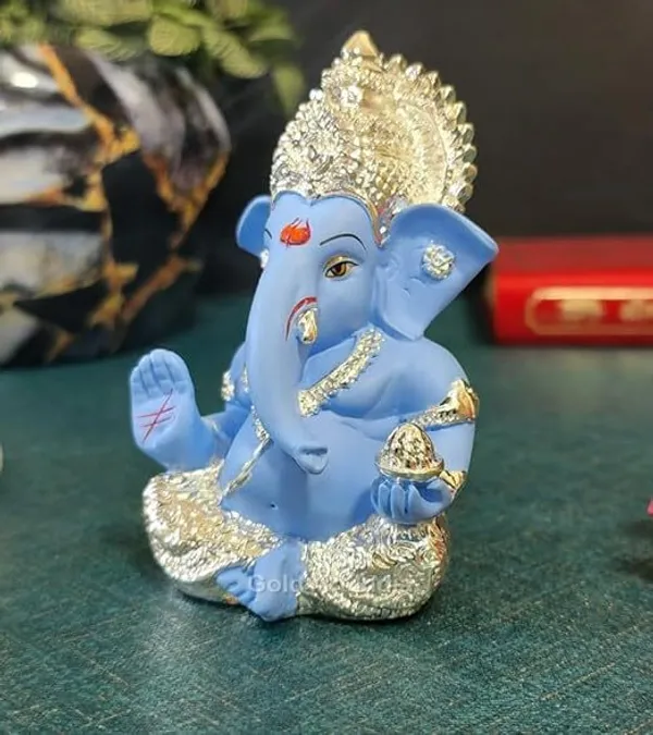 Light_Blue_Resin_Premium_&_Elegant_Ganesha_Statue