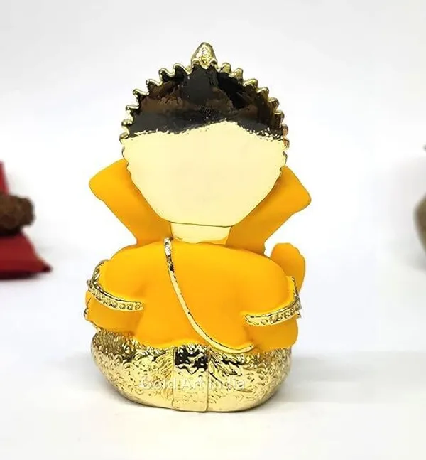 Gold_&_Yellow_Resin_Premium_&_Elegant_Ganesha_Statue