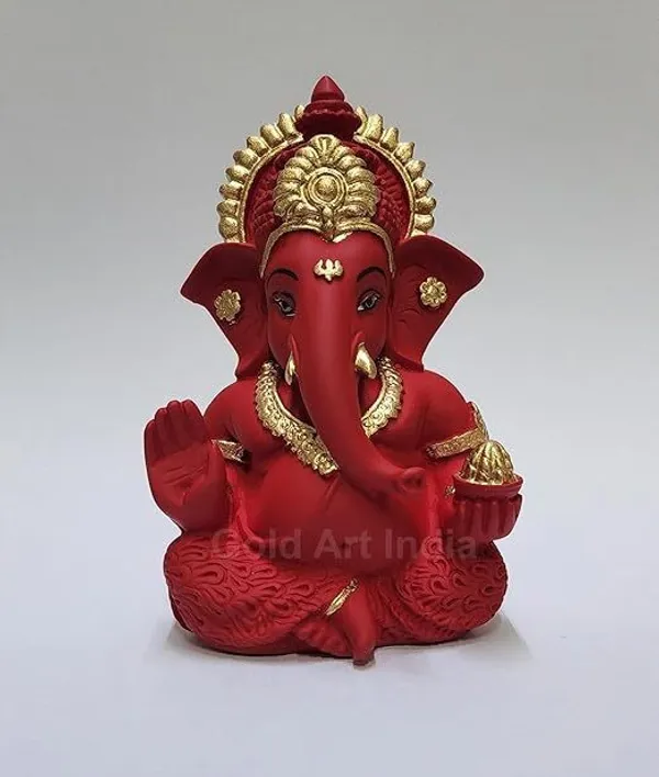 Red_Resin_Premium_&_Elegant_Ganesha_Statue