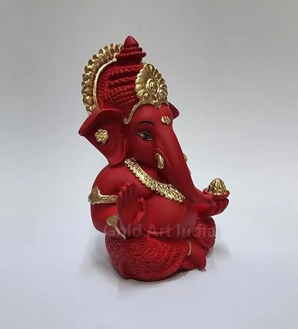 Red_Resin_Premium_&_Elegant_Ganesha_Statue