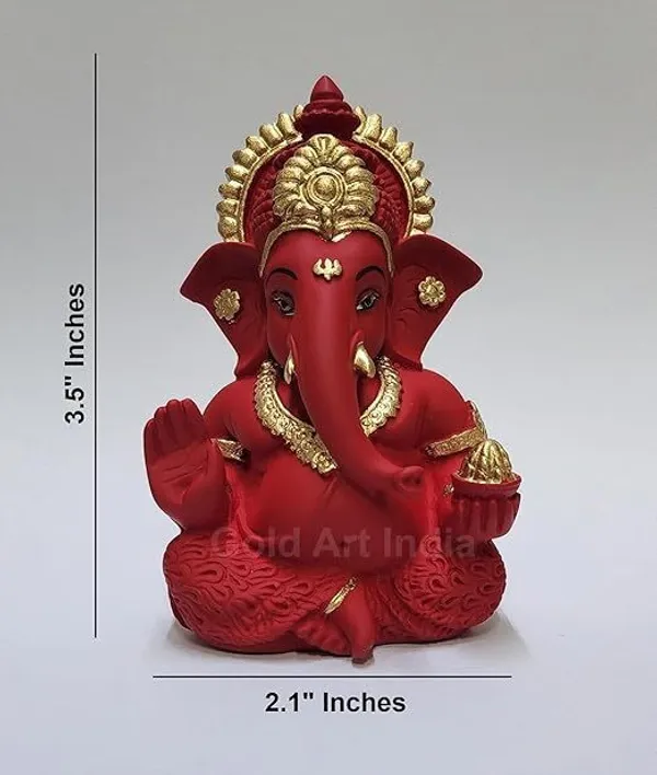 Red_Resin_Premium_&_Elegant_Ganesha_Statue