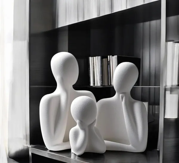 White_Resin_Premium_&_Elegant_Family_Statue