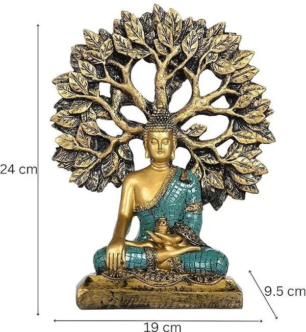 Gold_&_Green_Resin_Premium_&_Elegant_Buddha_Statue