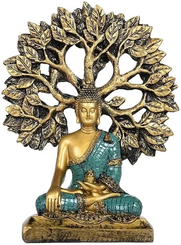 Gold_&_Green_Resin_Premium_&_Elegant_Buddha_Statue