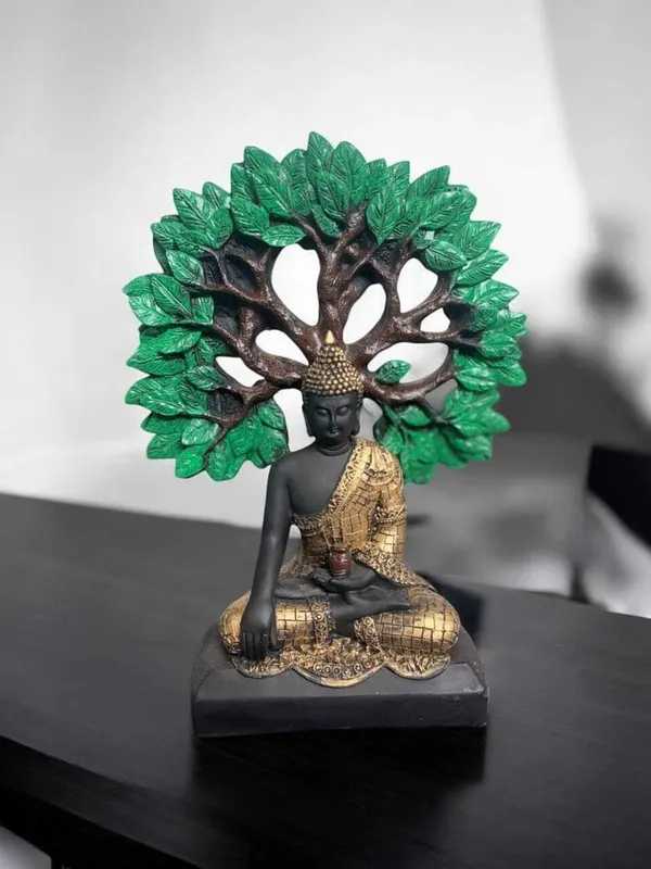 Black_&_Green_&_Gold_Resin_Premium_&_Elegant_Buddha_Statue