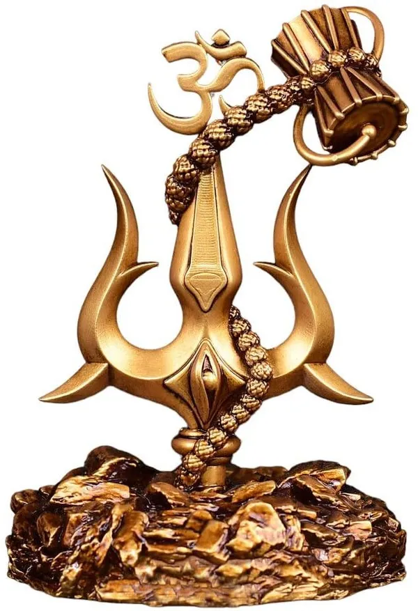 Gold_Resin_Premium_&_Elegant_Shiva_Trishul_Showpiece
