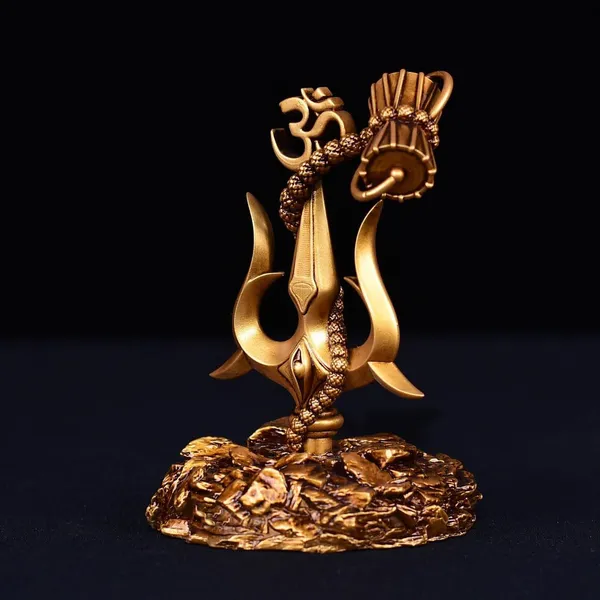 Gold_Resin_Premium_&_Elegant_Shiva_Trishul_Showpiece