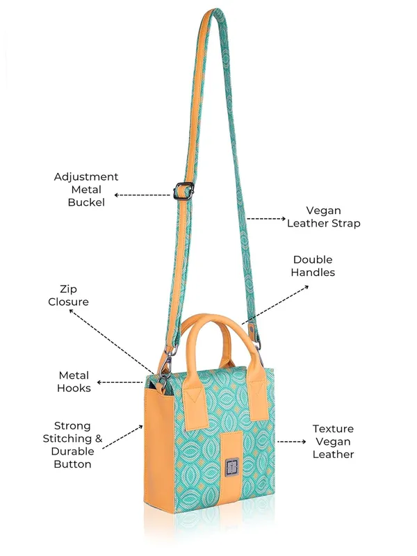 Aqua_Sunrise_Bold_Mini_Women_Premium_Jute_Box_Sling_Bag_|_Stylish_Party_Clutch_With_Card_&_Cash_Pockets_|_Elegant_Gift_For_Girls/Women