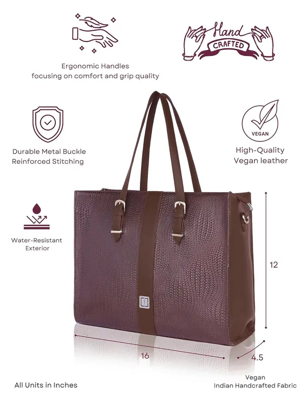 Multicolor_Business_Tote_Bag_|_Premium_Vegan_Leather,_Spacious_Shoulder_Bag_For_Office,_Travel_&_College_|_Fits_Up_To_15"_Laptop