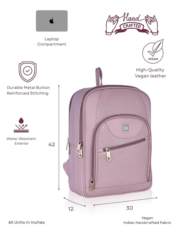Multicolor_Aura_Premium_Designer_Vegan_Leather_Laptop_Backpack_|_Fits_15.6-Inch_Laptop,_14L_Capacity_|_Unisex_Office,_Travel,_School_Bag_(Caramel_Aura)