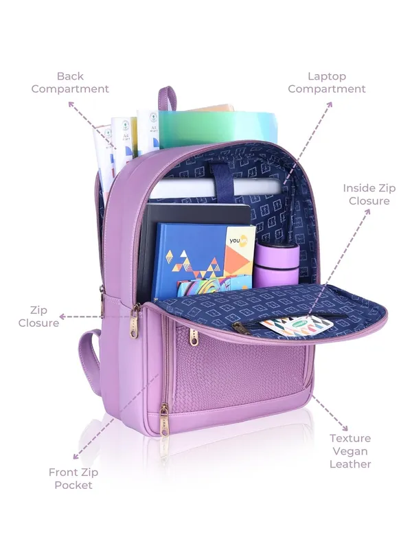 Multicolor_Aura_Premium_Designer_Vegan_Leather_Laptop_Backpack_|_Fits_15.6-Inch_Laptop,_14L_Capacity_|_Unisex_Office,_Travel,_School_Bag_(Lilac_Aura)