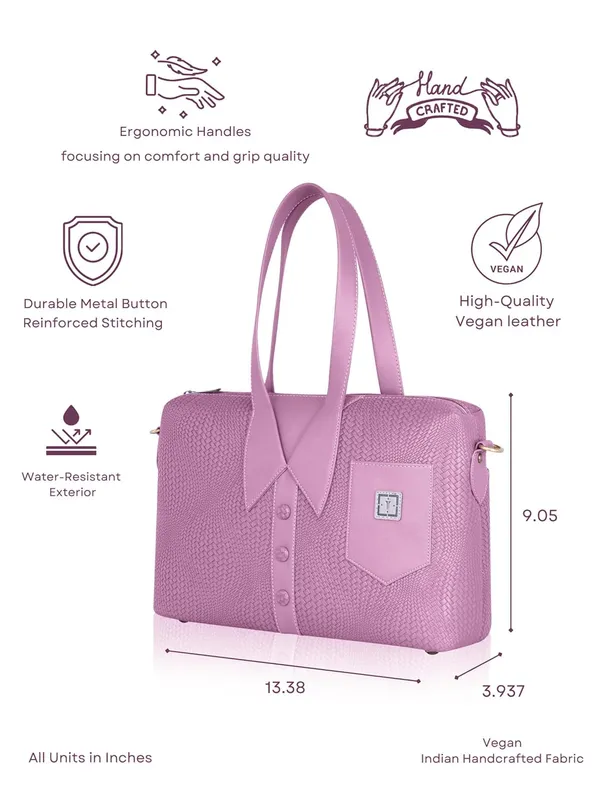 Mauve_Wave_Weave_Women_Handcrafted_Designer_Handbag_For_Women_With_Adjustable_And_Detachable_Sling_Strap_|_Vegan_Leather_Handbag_|_Perfect_For_Everyday_Office