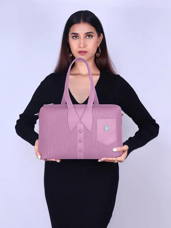 Mauve_Wave_Weave_Women_Handcrafted_Designer_Handbag_For_Women_With_Adjustable_And_Detachable_Sling_Strap_|_Vegan_Leather_Handbag_|_Perfect_For_Everyday_Office