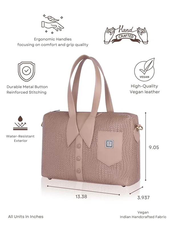 Sandstone_Weave_Women_Handcrafted_Designer_Handbag_For_Women_With_Adjustable_And_Detachable_Sling_Strap_|_Vegan_Leather_Handbag_|_Perfect_For_Everyday_Office