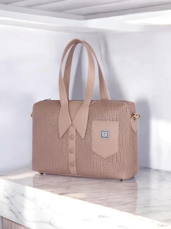 Sandstone_Weave_Women_Handcrafted_Designer_Handbag_For_Women_With_Adjustable_And_Detachable_Sling_Strap_|_Vegan_Leather_Handbag_|_Perfect_For_Everyday_Office