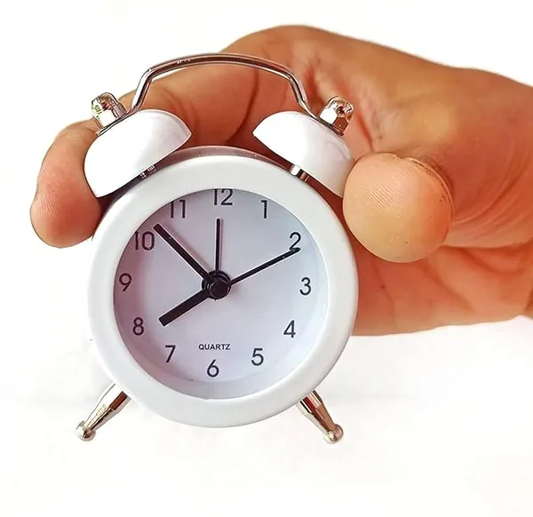 White_Metal_Mini_Alarm_Clock__Stylish_bedside_twin_bell_clock