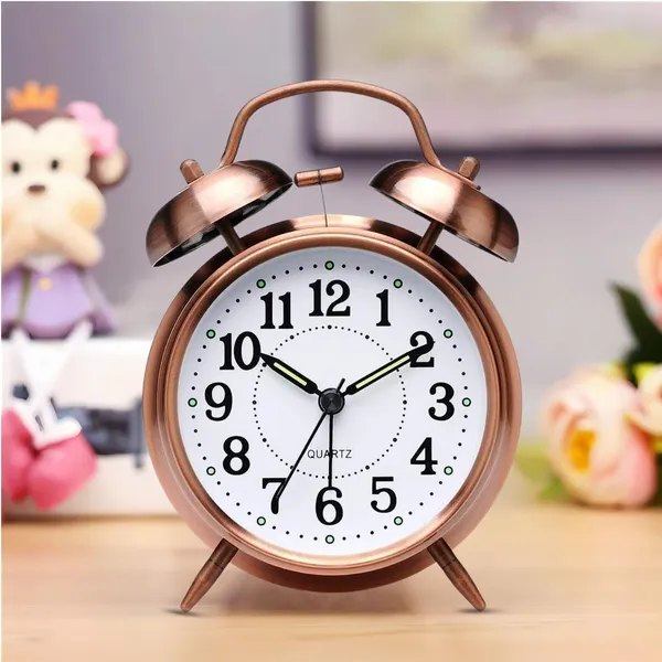 Copper_Metal_Kids_LED_Alarm_Clock__Warm-toned_alarm_clock_with_LED_night_light