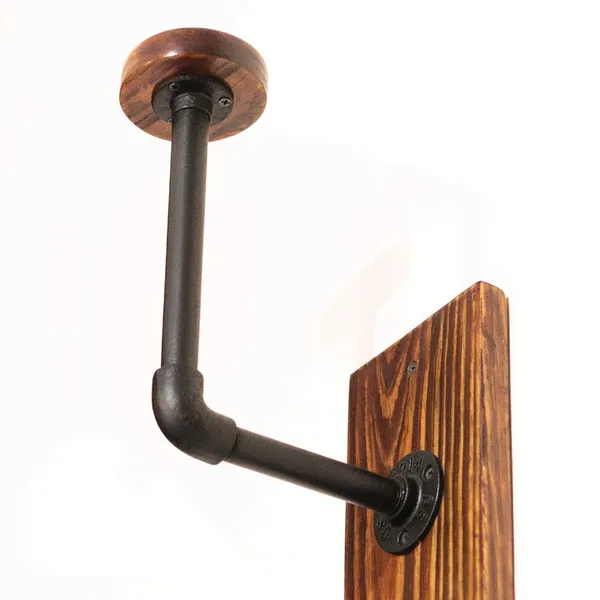 Wood_&_Metal_Helmet/Jacket_Hanger__Heavy-duty_wall_mount_with_multi-purpose_hooks