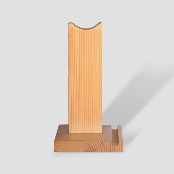 Beige_Wood_Headphone_Stand__Tabletop_stand_for_gadgets_&_mobile