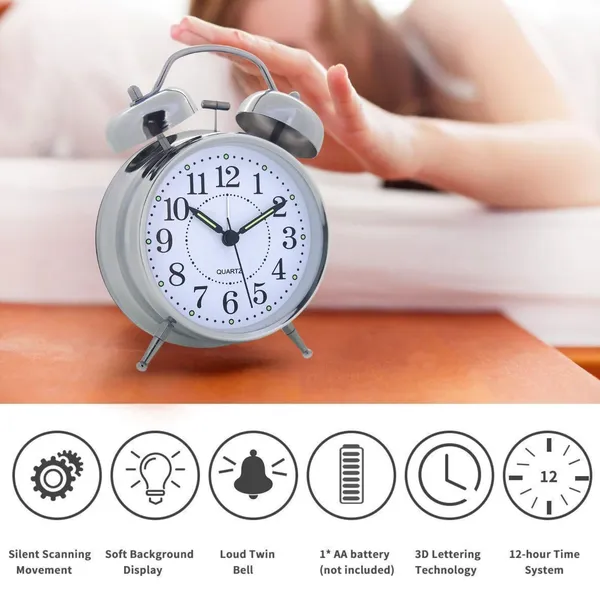 Silver_Metal_Kids_LED_Alarm_Clock__Child-friendly_LED_night_light_and_alarm_combo