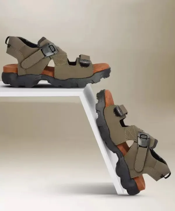 Green_Synthetic_Leather_Party_Sandal_For_Men