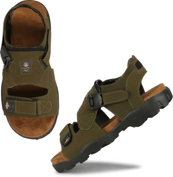 Green_Synthetic_Leather_Party_Sandal_For_Men