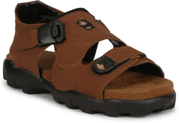 Tan_Synthetic_Leather_Party_Sandal_For_Men