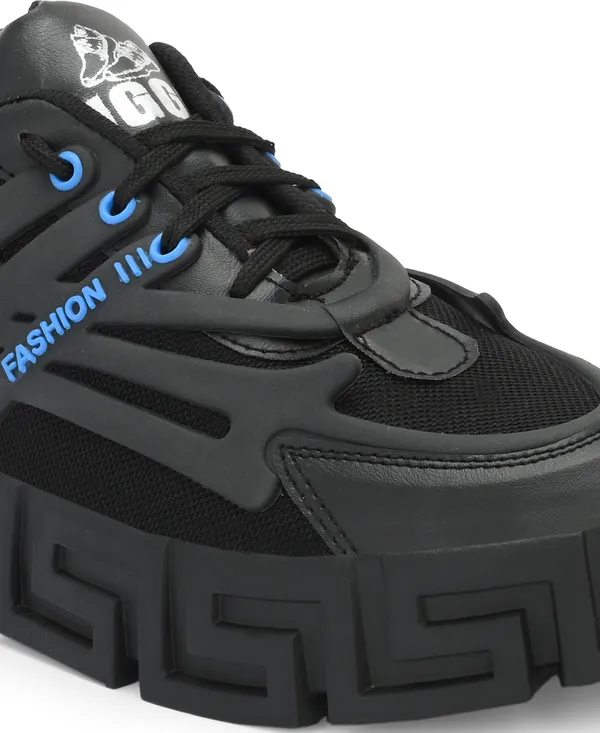 Black_Mesh_Casual_Sneakers_Shoes_For_Men