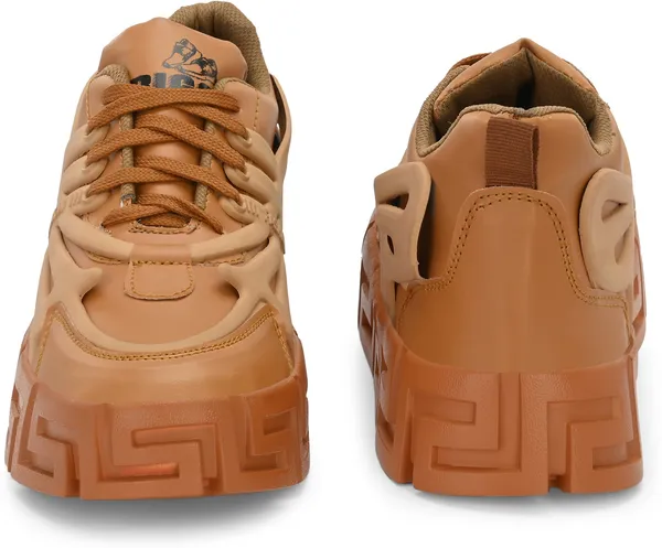 Beige_Mesh_Casual_Sneakers_Shoes_For_Men