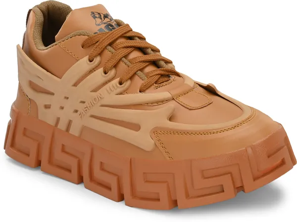 Beige_Mesh_Casual_Sneakers_Shoes_For_Men