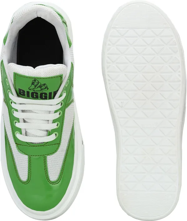 Green_Patent_Leather_Casual_Sneakers_Shoes_For_Men