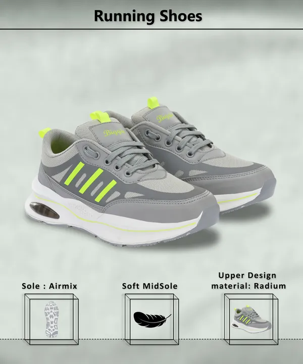 Grey_Mesh_Casual_Clogs_Shoes_For_Men