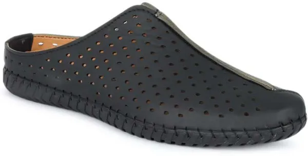Black_Mesh_Casual_Casuals_Sandals_For_Men