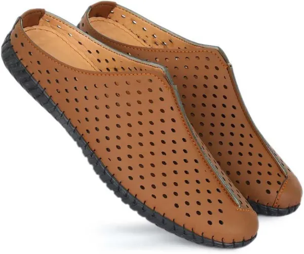 Tan_Mesh_Casual_Sandals_For_Men